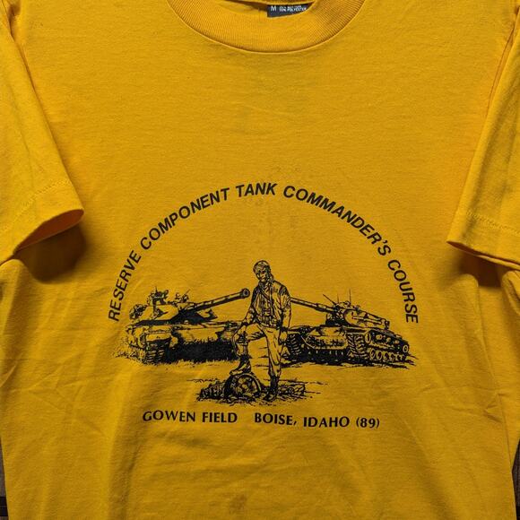 1989 Military Tank Commanders Course T Shirt - Picture 3 of 7